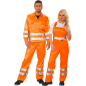 Preview: QUALITEX Warnschutz-Latzhose 'SIGNAL', orange