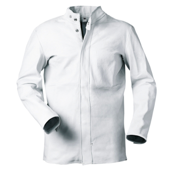 Voll-Lederjacke 'Edgar', weiß
