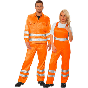 QUALITEX Warnschutz-Latzhose 'SIGNAL', orange