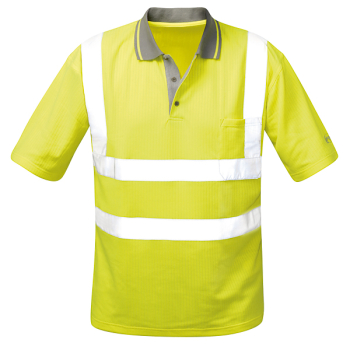 SAFESTYLE UV-Warnschutz-Poloshirt 'Diego', floureszierend gelb