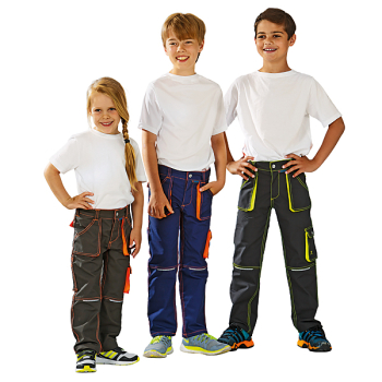 PLANAM Kinder-Bundhose 'Basalt Neon'