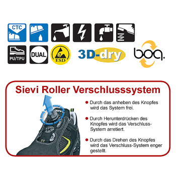 Preview: SIEVI ESD-Sicherheitshalbschuh 'Sievi Roller' S3