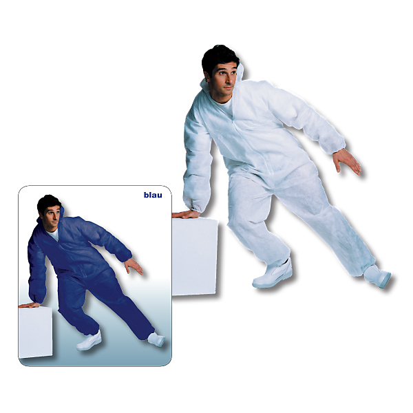 Overall aus weißem Polypropylen