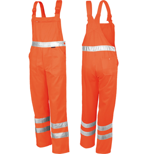 QUALITEX Warnschutz-Latzhose 'SIGNAL', orange