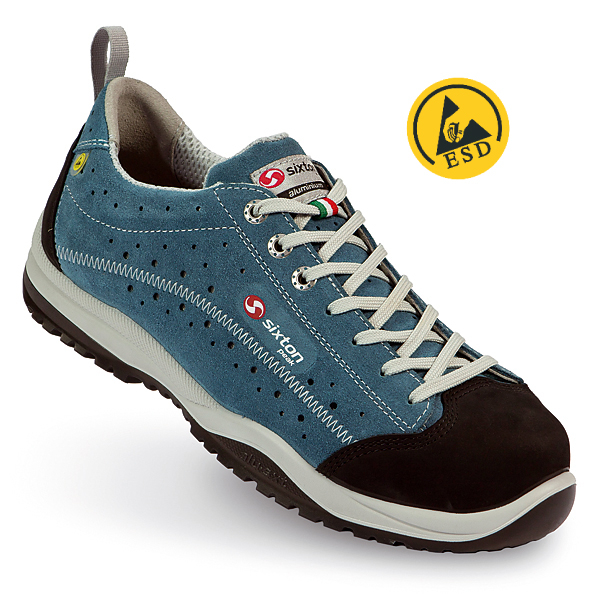 SIXTON ESD-Sicherheitshalbschuh 'Pasitos blue' S1P