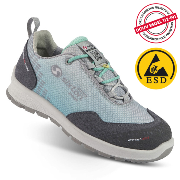 SIXTON Damen-ESD-Sicherheitshalbschuh 95398-04 'Cima blue' S2 SRC
