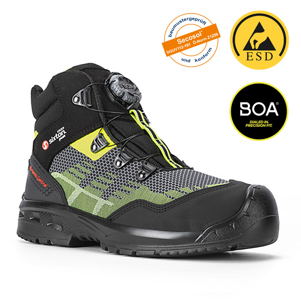 SIXTON ESD-Sicherheitsstiefel 'Sestriere BOA®' S3S FO CI SC SR