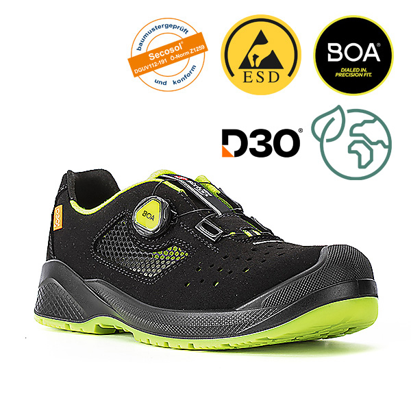 SIXTON ESD-Sicherheitshalbschuh 'Slancio BOA®' S1P SRC