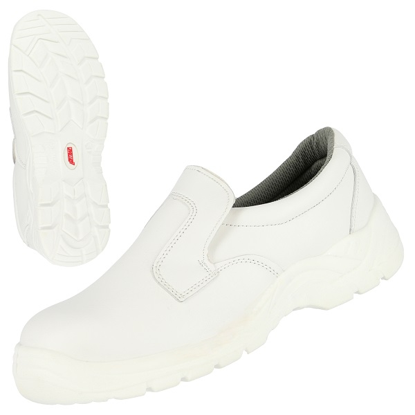 NITRAS Sicherheitsslipper 'CLEAN STEP SL 7250'  weiß S2