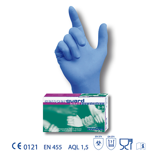 SEMPERGUARD Nitril-Einweghandschuh ungepudert